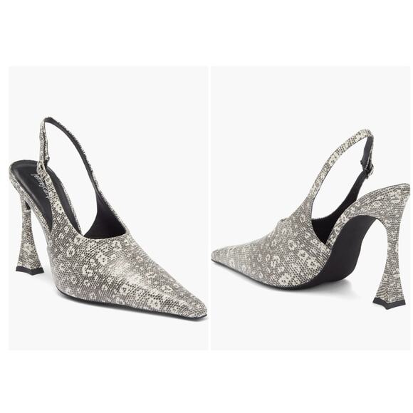 NWOB Jeffrey Campbell Creativity Slingback Pump Vintage Inspired 90s Y2k 8 - Picture 1 of 8